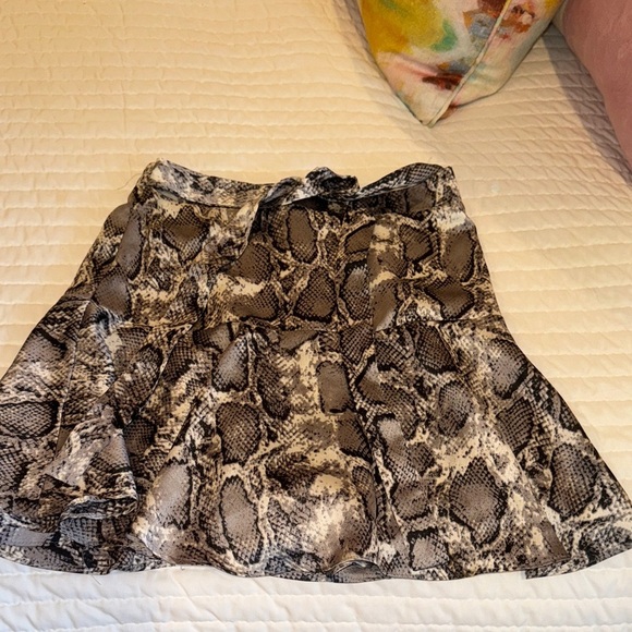 Snake Print Skirt satin - Picture 2 of 6